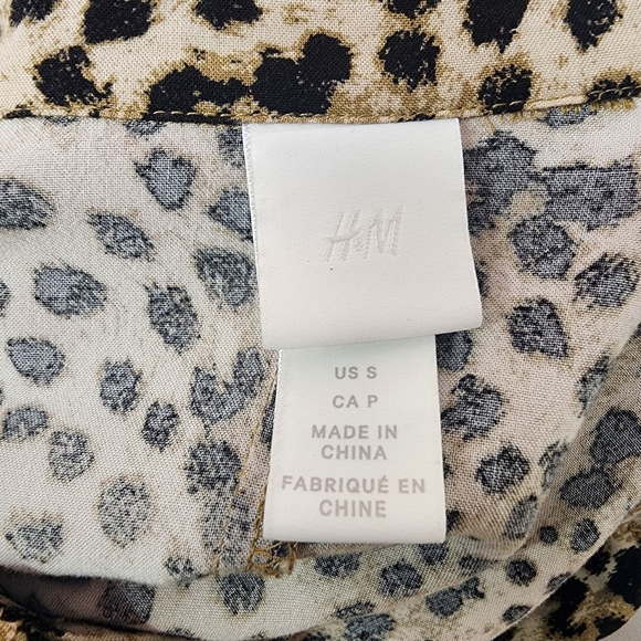 H&M Black and Cream Long Sleeve Dress - Picture 2 of 6